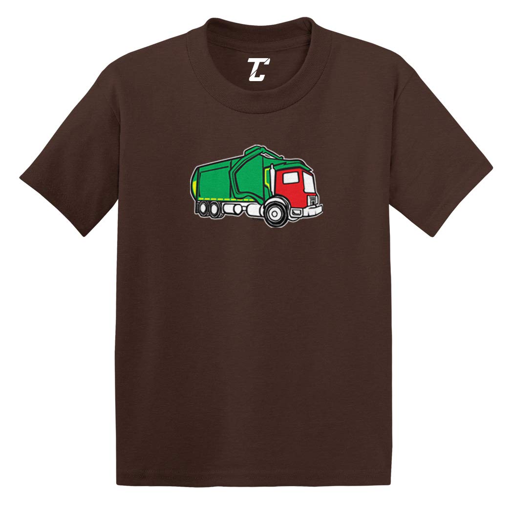 Kids Garbage Truck Graphic T-Shirt - Fun & Playful Toddler Cotton Jersey Tee for Boys & Girls - Perfect for Playtime, Dress-Up & Everyday Wear
