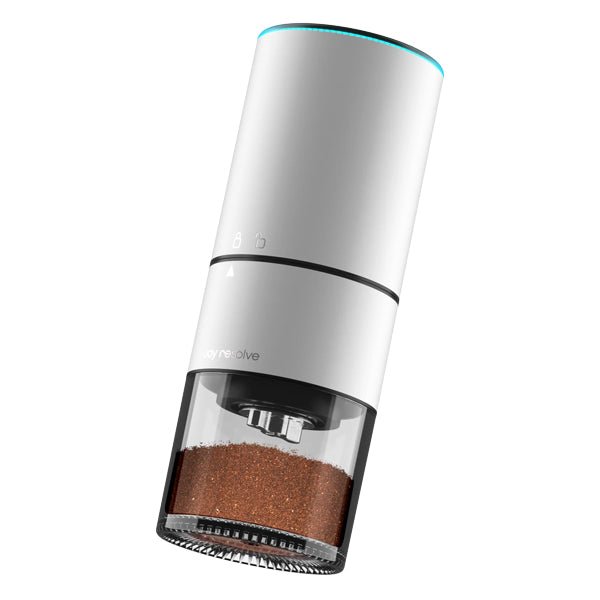 Joy Resolve Groove Compact Portable Coffee Grinder - Electric Burr Mill for Fresh Ground Beans - Perfect for Travel, Camping & Home Brewing