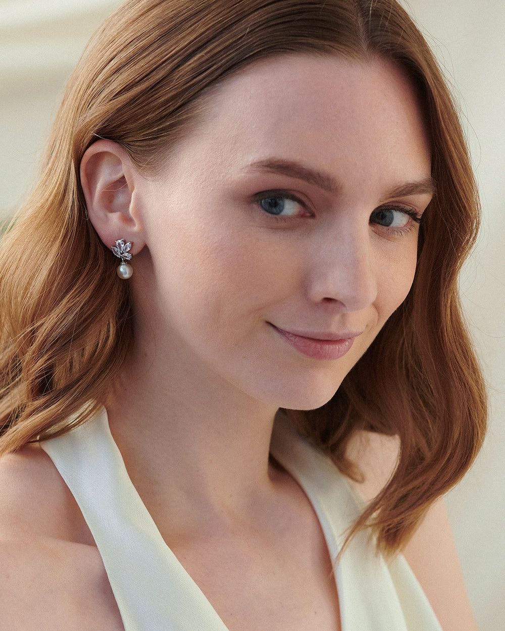 Syd Pearl Earrings for Women - Classic & Elegant Pearl Stud Earrings - Perfect for Weddings, Parties & Everyday Wear
