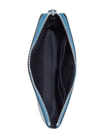 Coach Corner Zip Wristlet with Dolphin Print - Stylish Crossbody Wallet for Women | Perfect for Everyday Use, Travel & Shopping