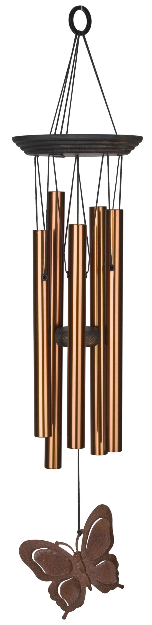 Woodstock Chimes Signature Collection - My Butterfly Wind Chime 21 Inch, Handcrafted Outdoor Wind Chimes for Patio, Garden & Home Decor | Perfect for Relaxing Sounds in Backyard, Porch or Balcony