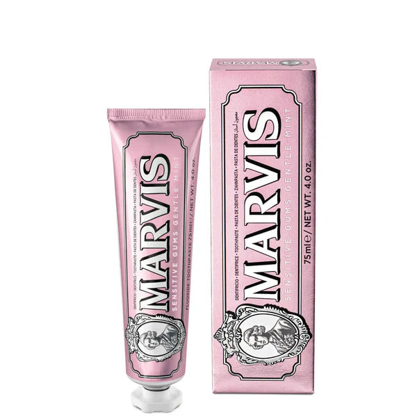 Marvis Sensitive Gums Gentle Mint Toothpaste 75ml - Soothing Dental Care for Sensitive Teeth & Gums | Perfect for Daily Oral Hygiene & Travel