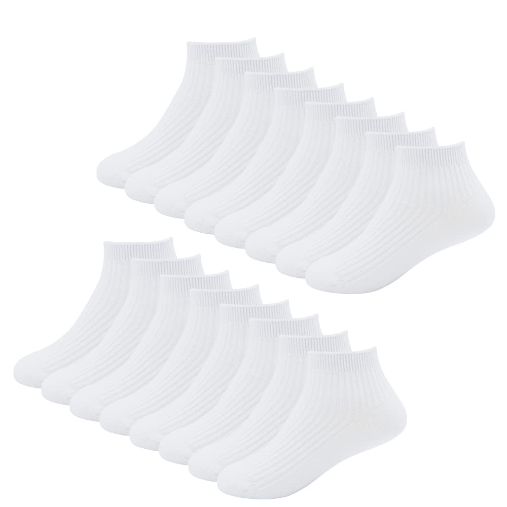 Unisex Kids School Socks for Boys & Girls - Breathable Cotton Crew Socks for Toddlers, Youth & Students - Perfect for School Uniforms, Sports & Daily Wear
