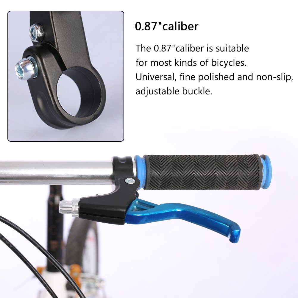 Yiio 1 Pair Universal Aluminum Alloy Bike Brake Levers - Fits Mountain Bikes, Kids Bikes, Folding Bikes & MTB BMX (2.2cm Diameter) | Durable Handlebar Brake Levers for Cycling, Commuting & Outdoor Adventures
