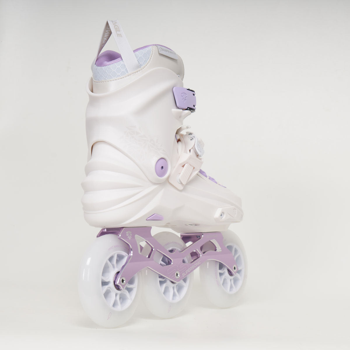 Flying Eagle X7T Reaver 110mm Inline Skates for Adults - White Speed Skates for Fitness, Racing & Urban Skating - High-Performance Rollerblades for Men & Women