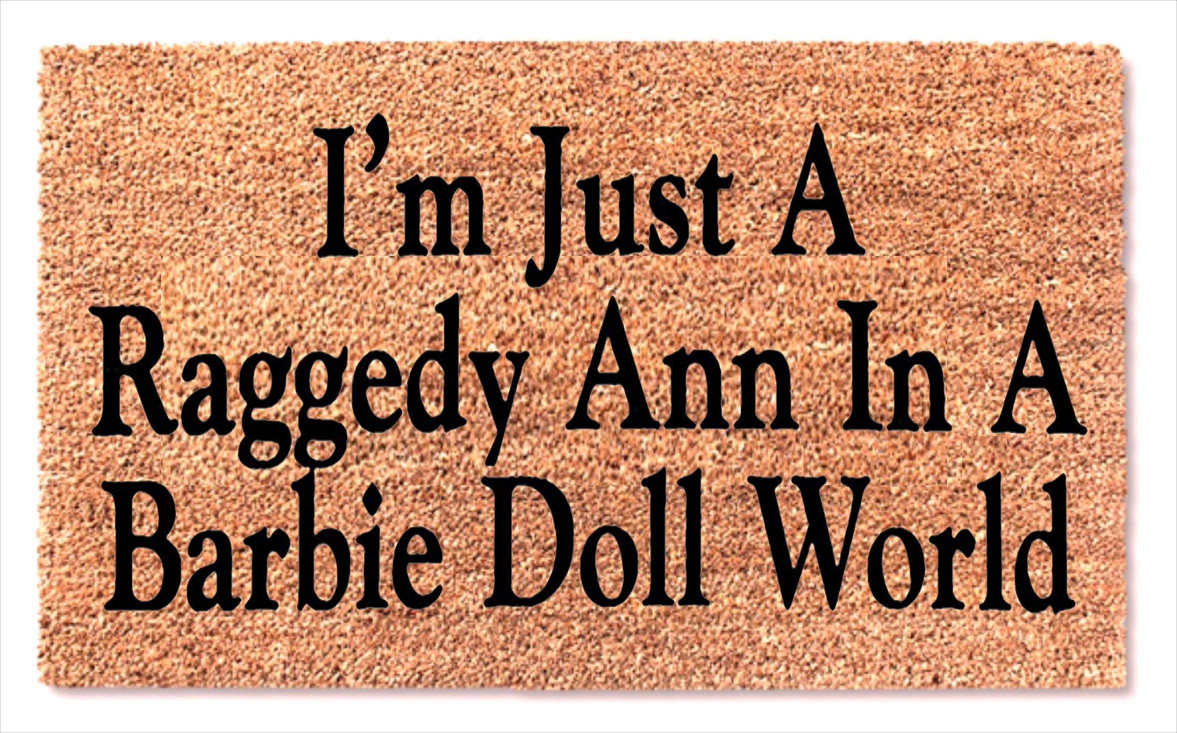 Raggedy Ann Doormat - Funny Front Door Entryway Mat - Cute Home Decor Gift for Doll Lovers - Perfect for Nursery, Playroom or Vintage-Themed Home Decor