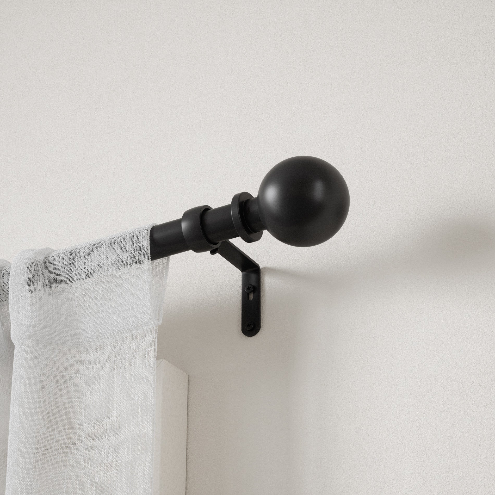 Stylish Curtain Rods for Windows - Adjustable Tension Rod for Drapes, Sheers & Curtains - Perfect for Living Room, Bedroom & Home Decor