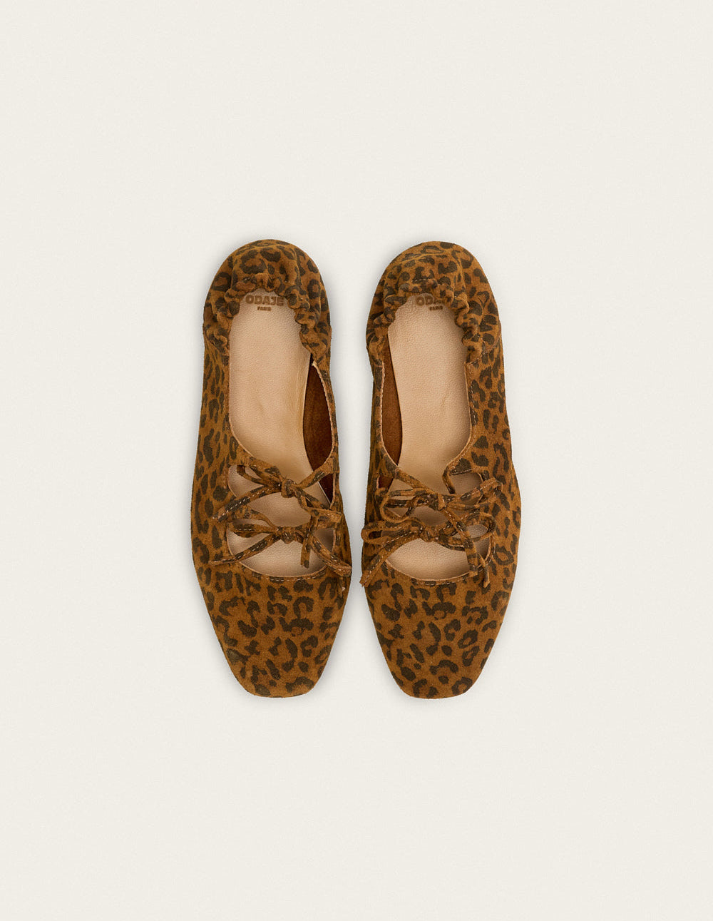 Tula Leopard Print Suede Ballet Flats - Women's Comfortable Slip-On Shoes for Casual Wear, Office & Parties