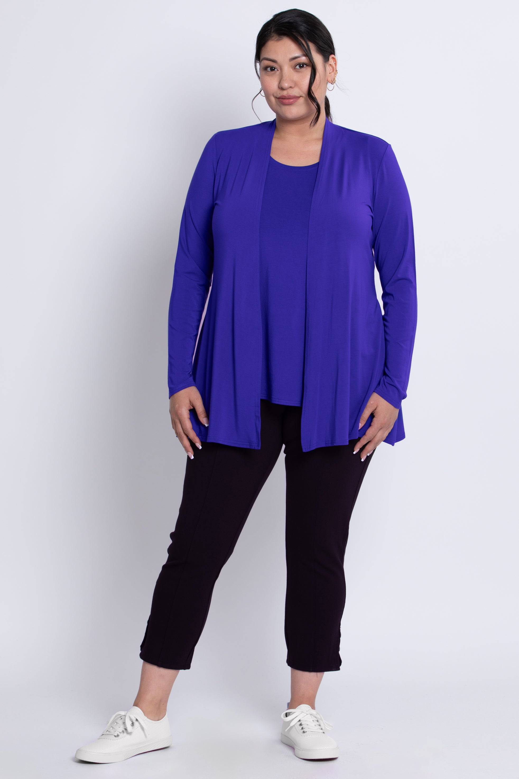 Premium Chopra Jacket for Women - Soft Violet Bamboo Fabric - Lightweight & Breathable for Yoga, Travel & Outdoor Activities