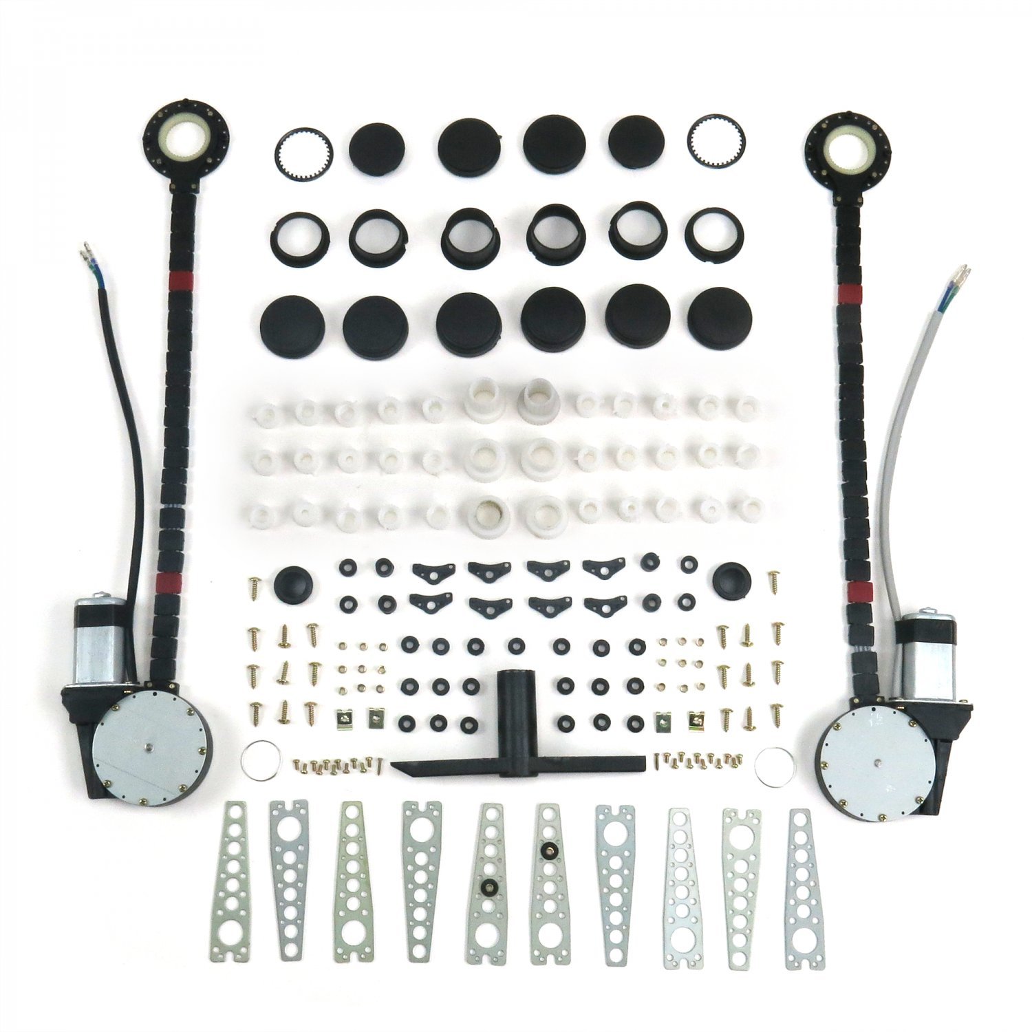 AutoLoc 9845 Universal Power Window Kit for 2-Door Cars - U-Wire Design, No Switches Included - Easy DIY Installation for Smooth Window Operation (Perfect for Upgrading Older Vehicles or Custom Car Builds)