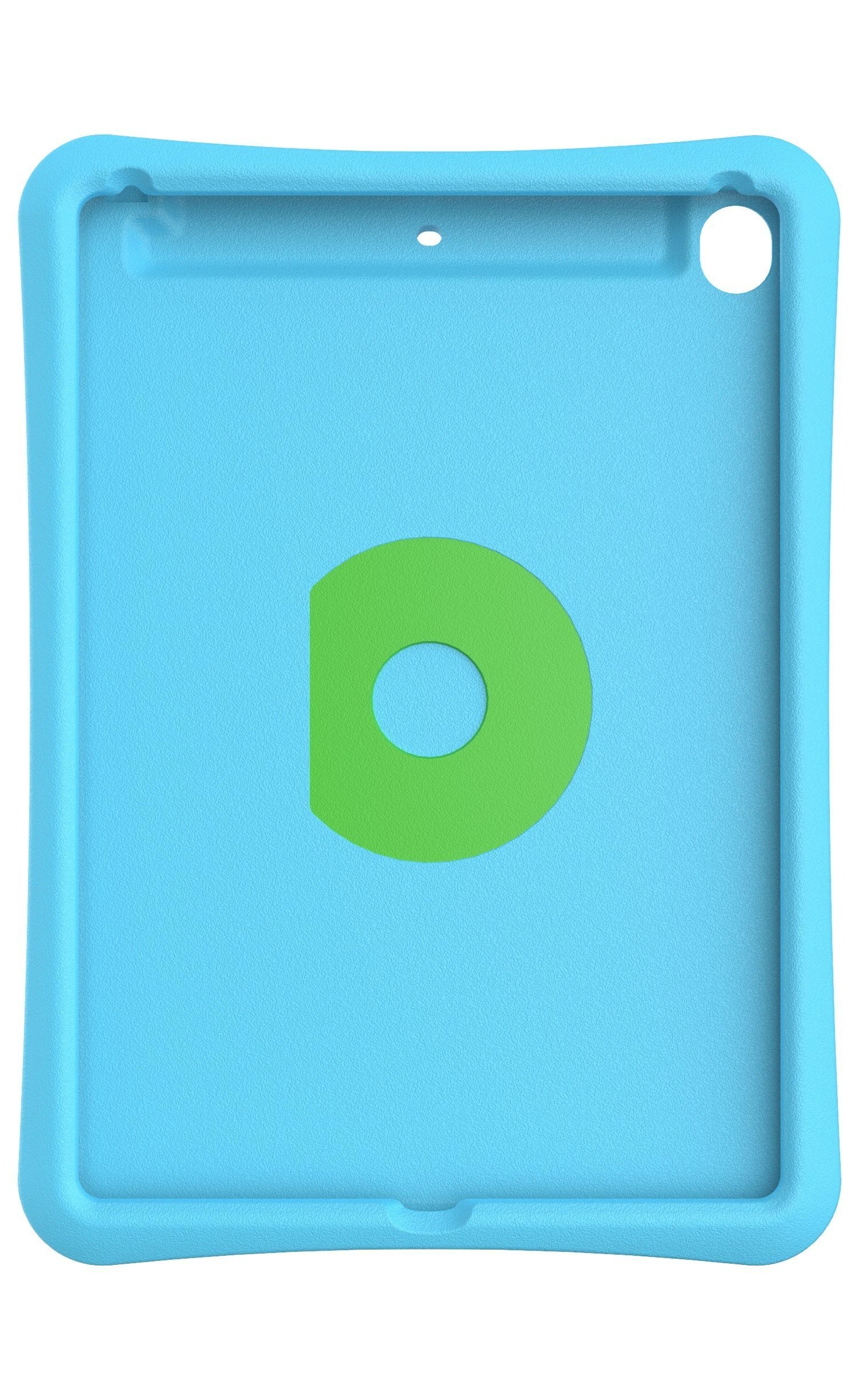 Evo Play Protective Case for iPad Air 2 - Shockproof Kids Tablet Cover with Handle, Blue & Green Design - Perfect for School, Travel & Home Learning
