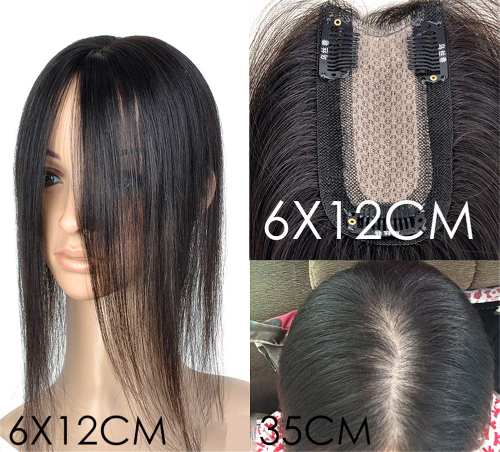 Clip in Human Hair Topper for Women - 16