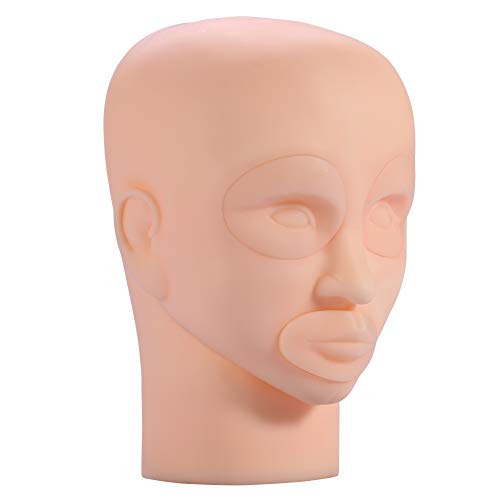Professional Silicone Makeup Mannequin Head for Training - Realistic Removable Head Model for Makeup Practice, Tattoo & Hairstyling - Perfect for Beauty Schools, Salons & Home Use