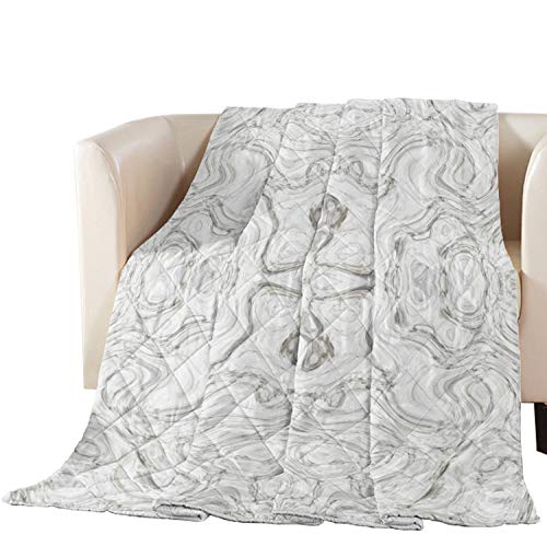Libaoge Quilted Full Size Bedspread - Premium Soft Cotton Filled Coverlet with Marble Pattern for Bed, Couch & Sofa | Cozy Home Decor, Guest Room & Dorm Essentials