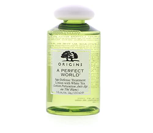 Origins A Perfect World Age Defense Treatment Lotion with White Tea - 5 fl oz | Hydrating Anti-Aging Face Toner for Women & Men | Perfect for Daily Skincare Routine & Travel