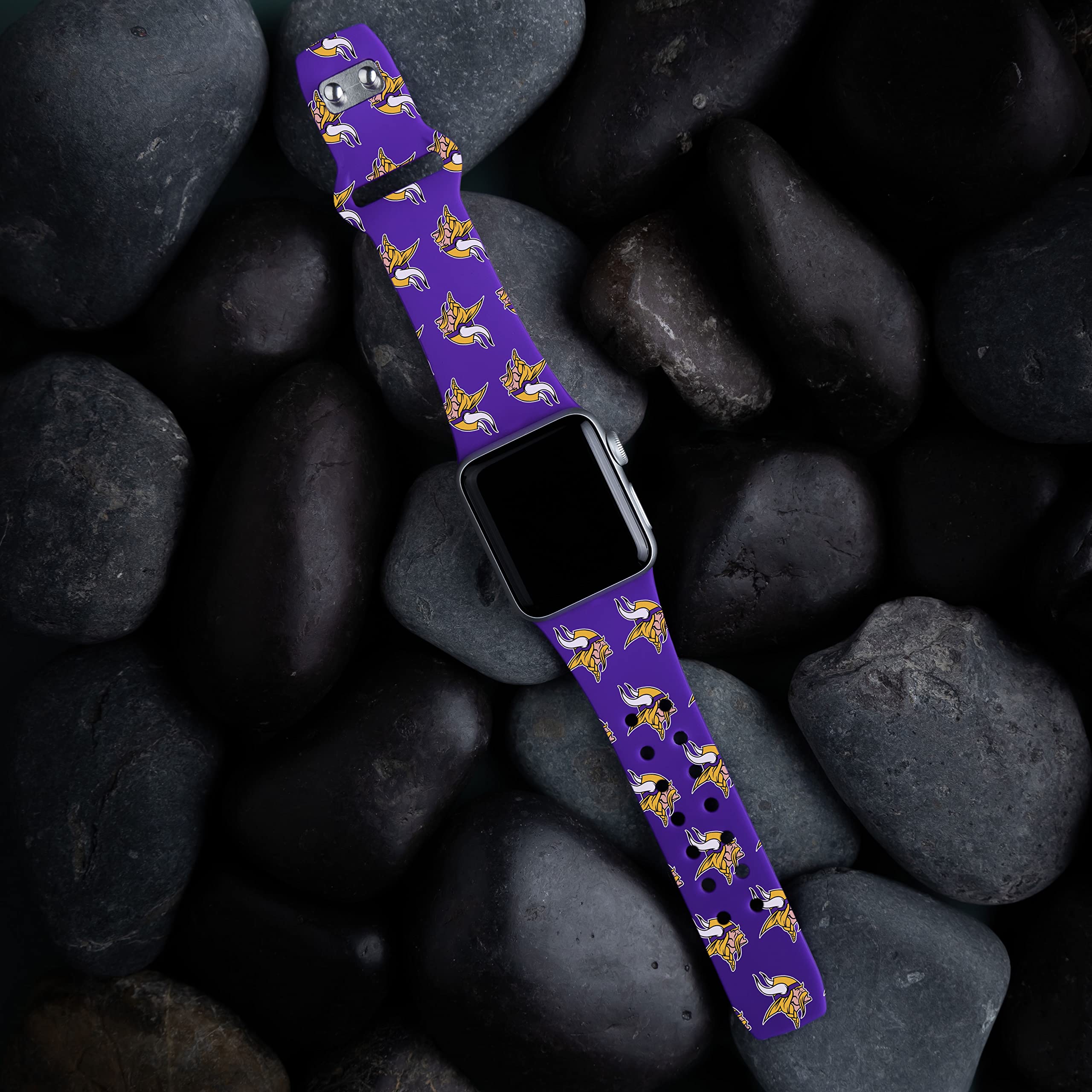 Minnesota Vikings Game Time HD Watch Band for Apple Watch - Perfect for NFL Fans & Game Day Outfits