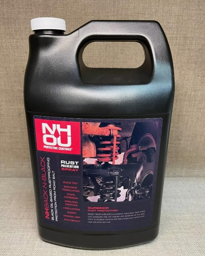 Professional Gal NH Oil Undercoating Kit with Pro Undercoating Gun, 2 Wands, 3 Quart Bottle & 50 Plugs - Perfect for Automotive Rust Protection and Underbody Maintenance