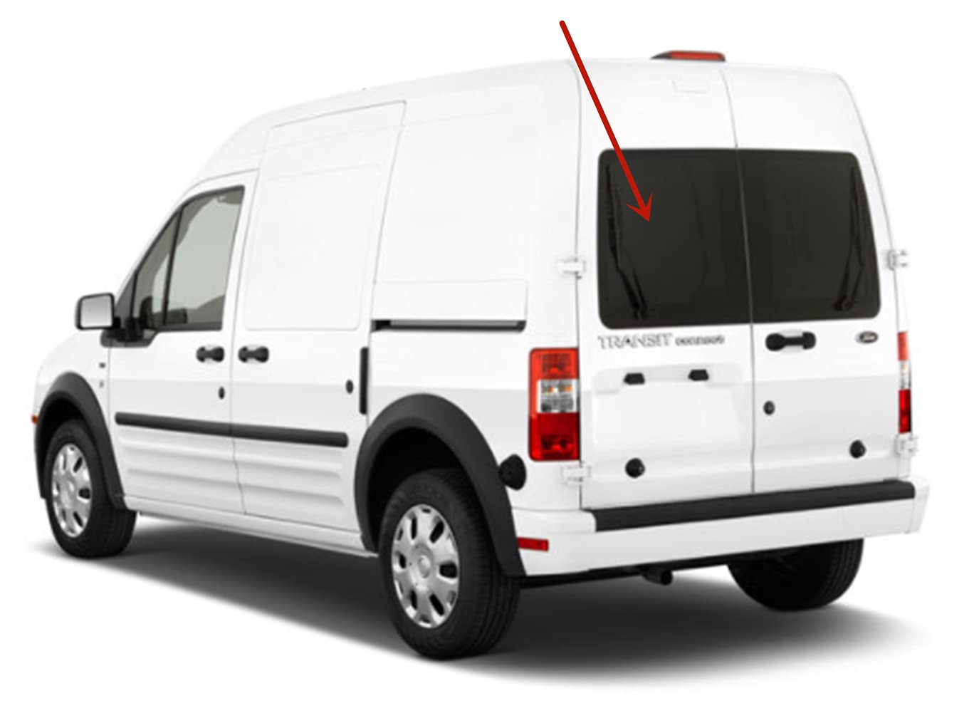Heated Privacy Back Window Glass for Ford Transit Connect 2010-2013 - Driver Side Left Replacement - Perfect for Cargo Privacy & Winter Defrosting