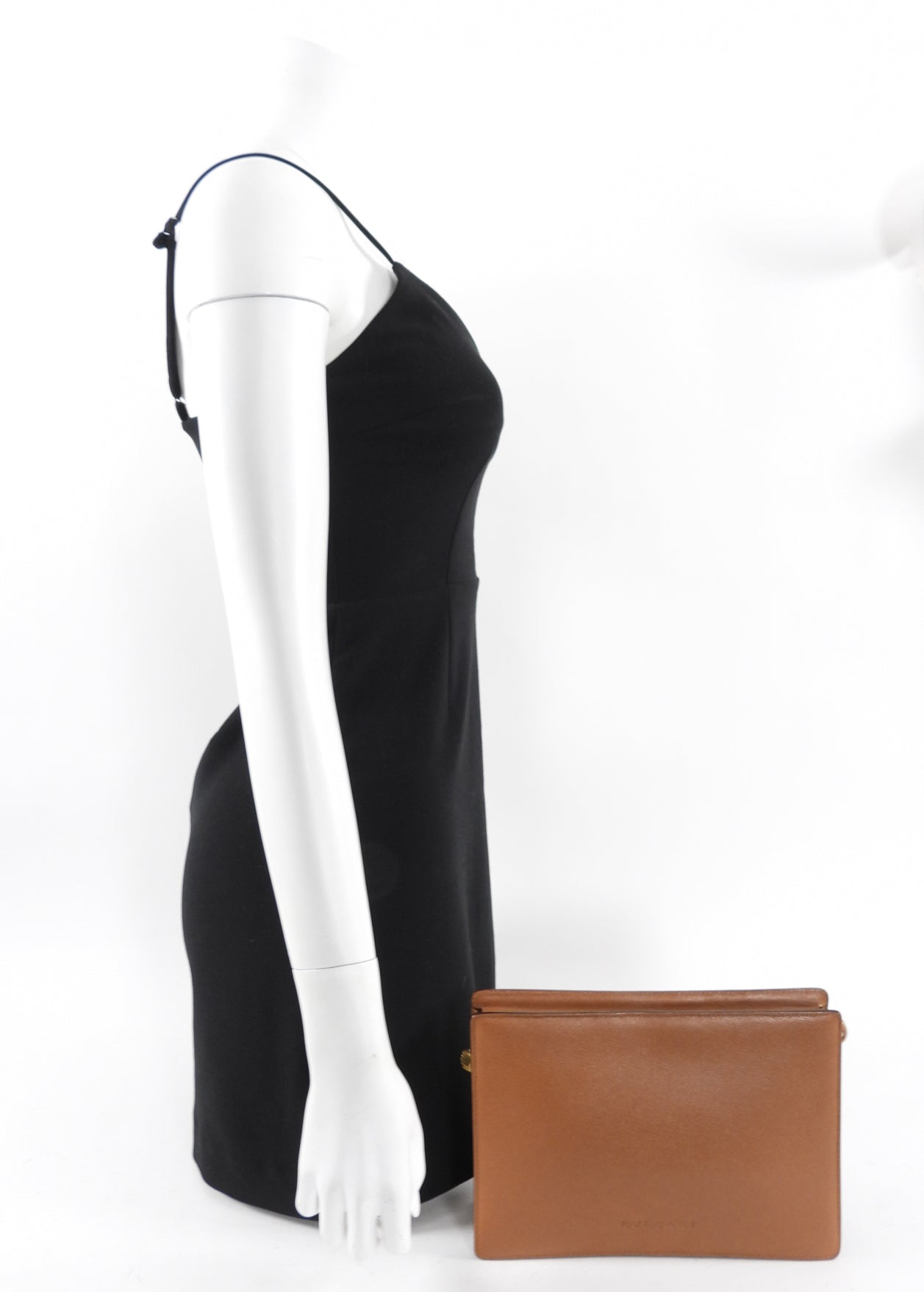 Bvlgari Cognac Brown Leather Travel Pouch - Luxury Zip Toiletry Bag for Men & Women - Perfect for Travel, Gym, and Everyday Essentials