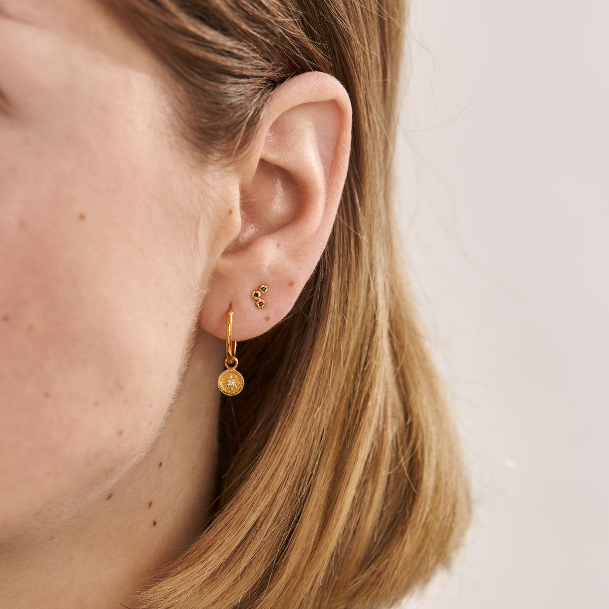 Asteria 14K Gold Ear Charms - Elegant Dainty Earrings for Women, Perfect for Everyday Wear, Parties & Gifts