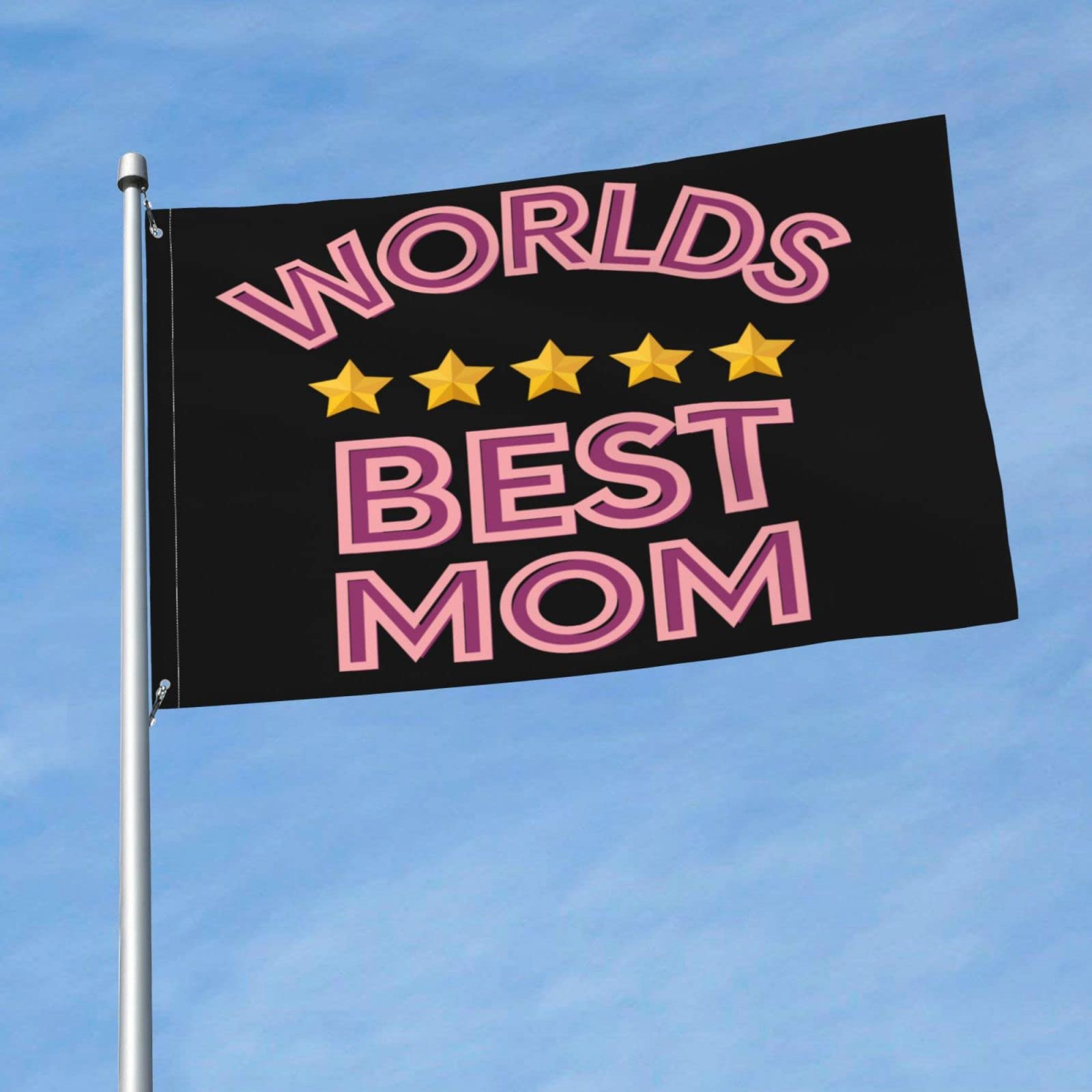 3x5 Ft Happy Mother's Day Flag - Best Mom Gift Ever with Metal Grommets | USA Patriotic Decoration for Yard, Garden & Home Celebration