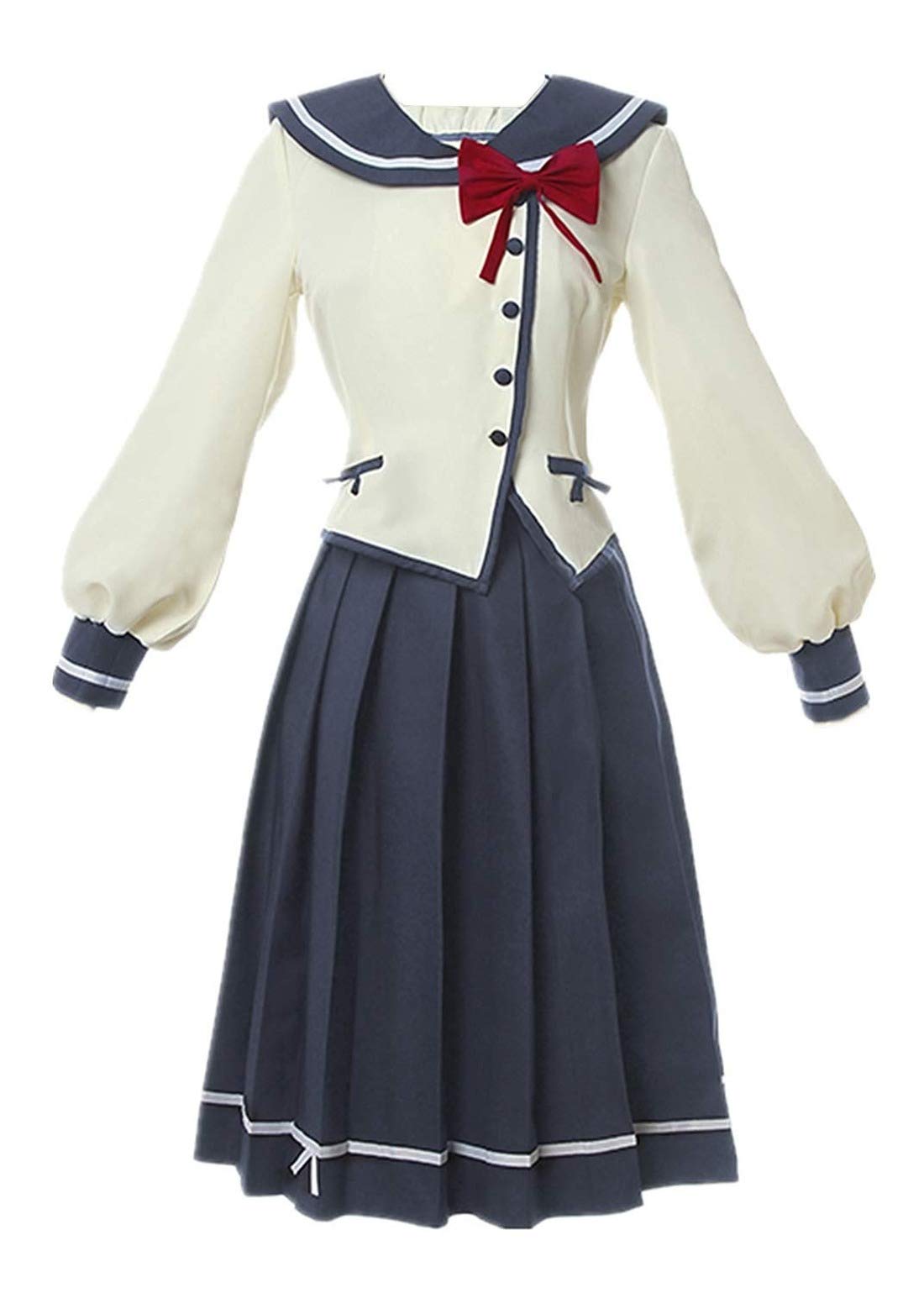 Anime ORESUKI Sanshokuin Sumireko Pansy Cosplay Costume - School Uniform Outfit Full Set for Halloween, Conventions & Anime Events