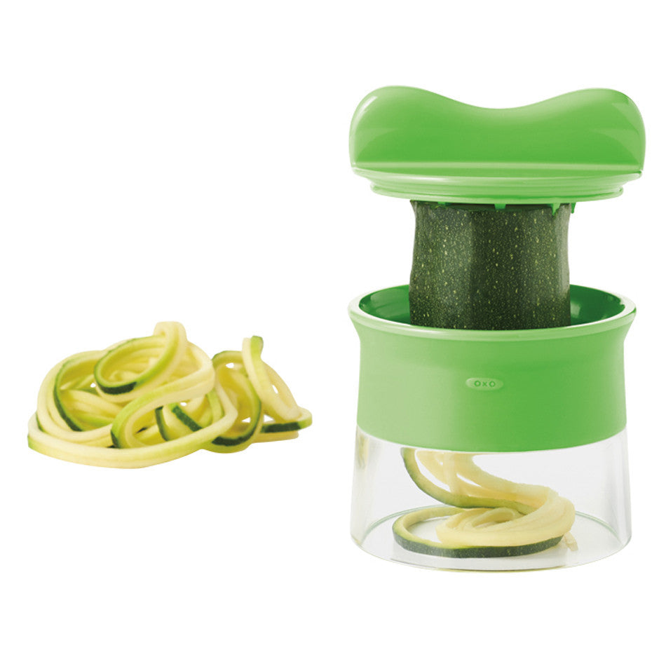 OXO Spiralizer Vegetable Slicer - 5-Blade Spiralizer for Zucchini Noodles, Carrots & More - Perfect for Healthy Meals, Low-Carb Diets & Meal Prep - BPA-Free Kitchen Gadget