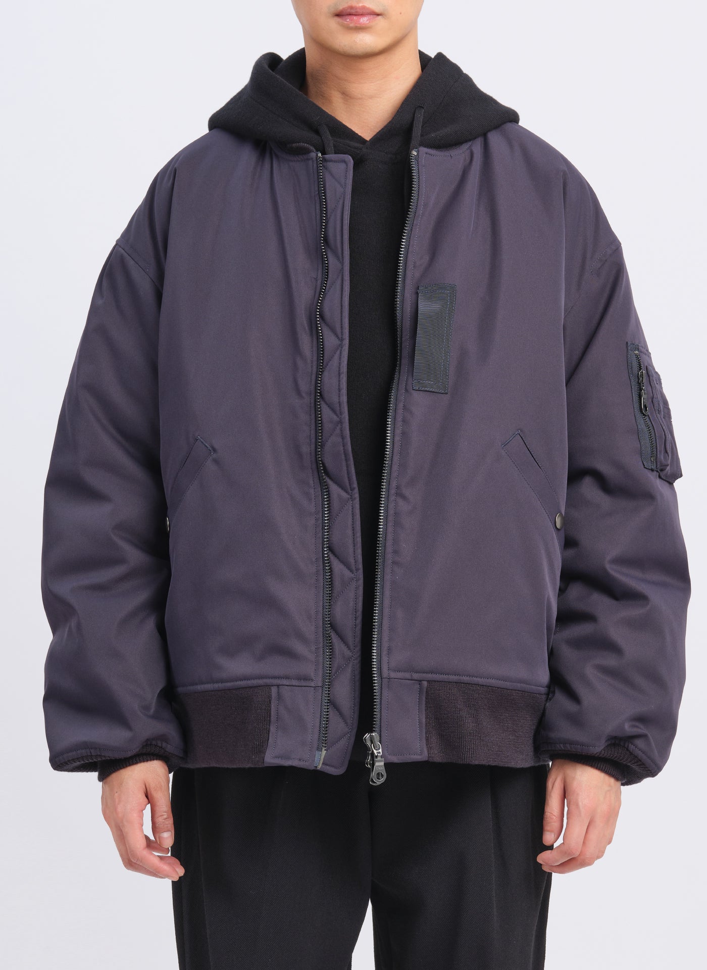 Solotex Primaloft Insulated MA-1 Bomber Jacket - Lightweight Winter Coat for Men, Water-Resistant & Windproof - Perfect for Outdoor Activities, Travel & Casual Wear