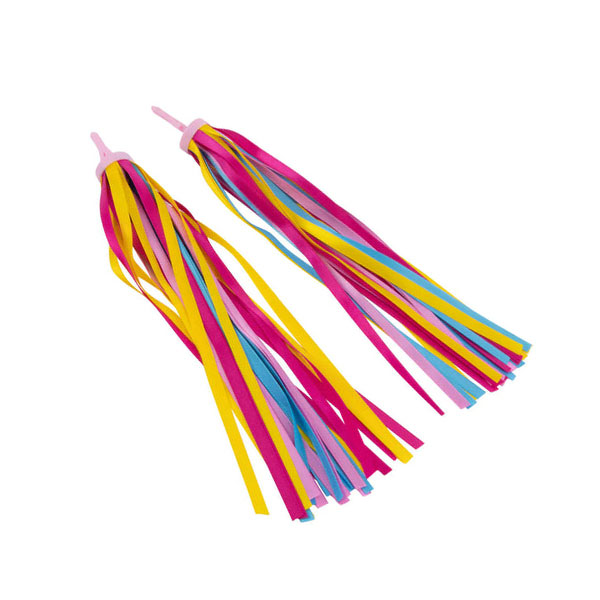 Rainbow I Glide Scooter Ribbons - Colorful Streamers for Kids' Scooters - Perfect for Outdoor Play, Birthday Parties & Festive Celebrations