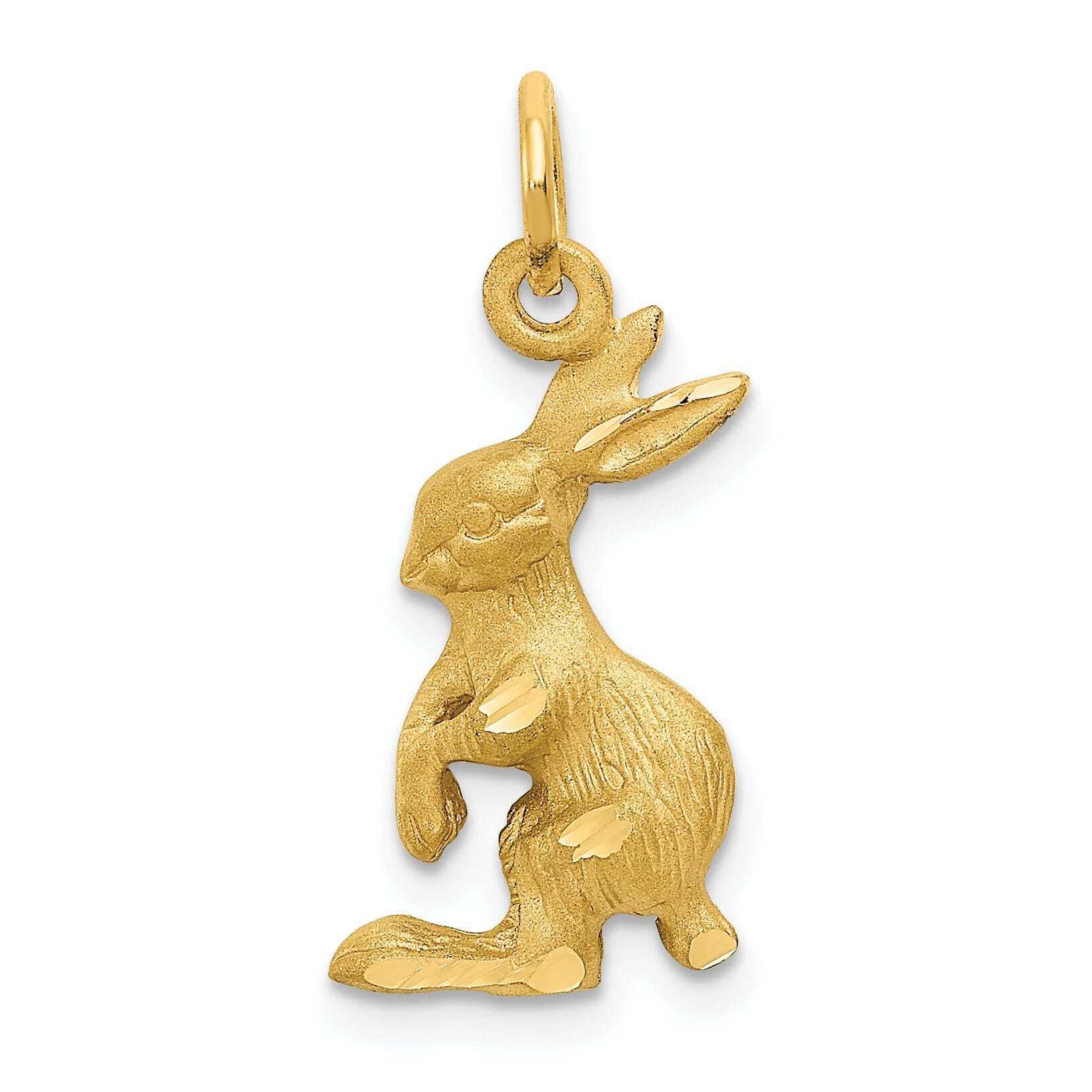 14K Yellow Gold Jack Rabbit Charm Pendant - Elegant Jewelry Gift for Women | Perfect for Birthdays, Anniversaries & Everyday Wear
