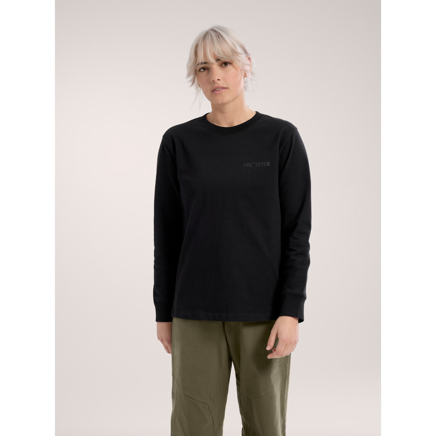 Arc'teryx Women's Kragg Cotton Long Sleeve Crew Neck Shirt - Breathable Hiking & Outdoor Activewear for Climbing, Camping & Travel