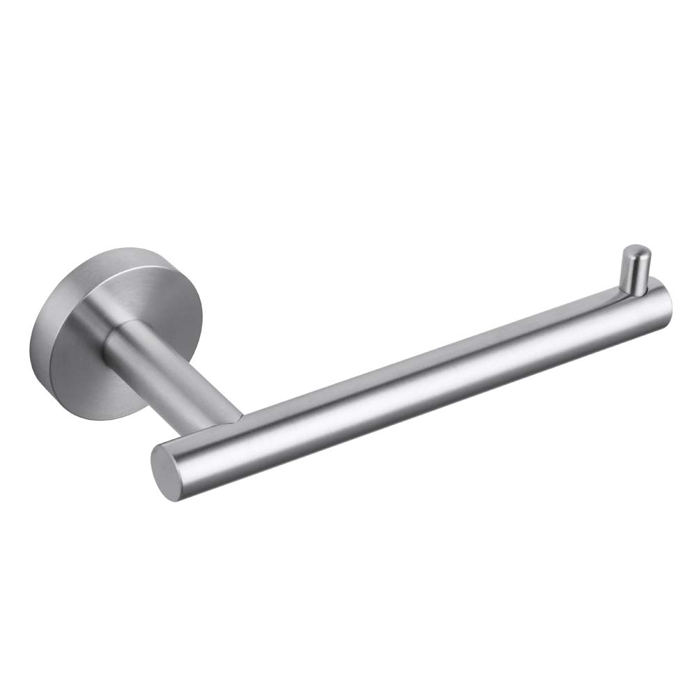 GERZ 304 Stainless Steel Wall Mount Toilet Paper Holder - Brushed Nickel Bathroom Tissue Roll Dispenser with Rustproof Design | Perfect for Home, Office & RV Bathrooms