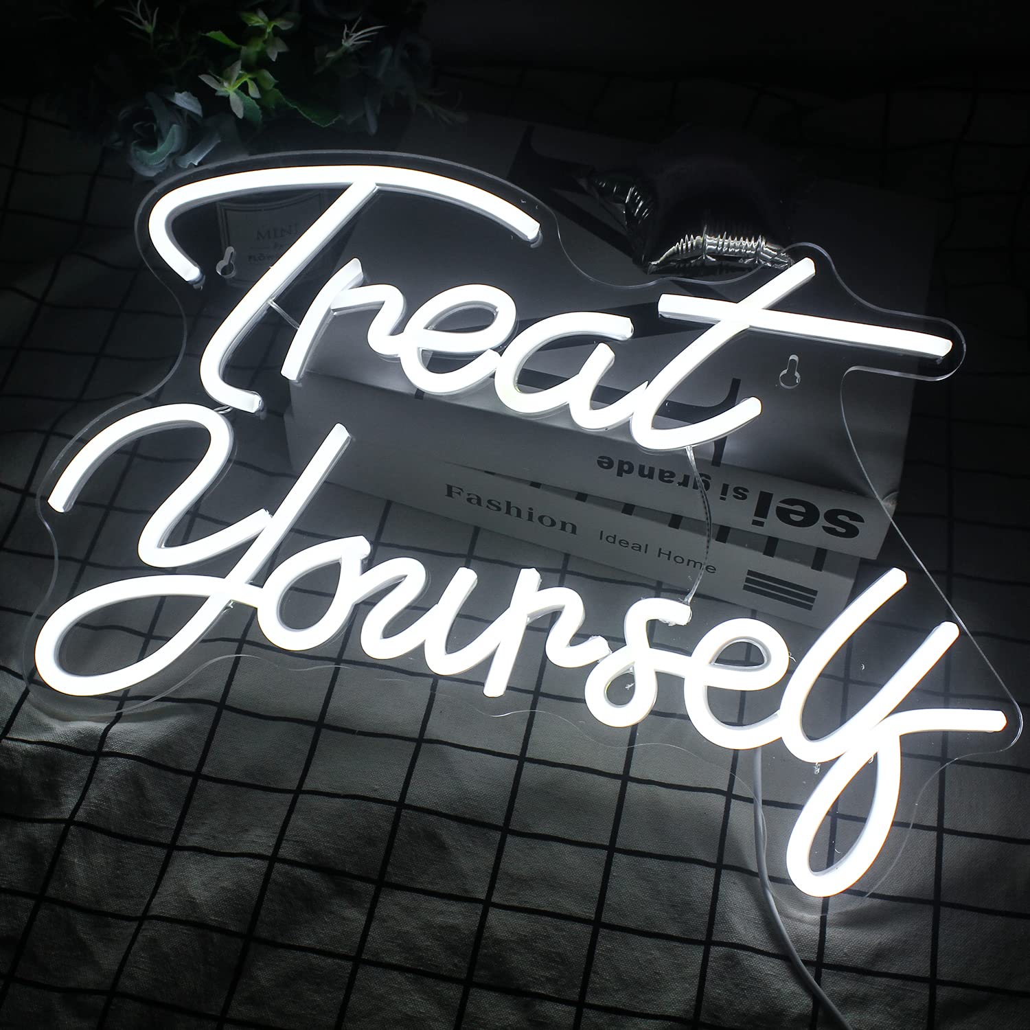 White LED Neon Sign - Custom Bedroom Wall Decor, Wedding & Birthday Party Lights, Home Bar Neon Room Decor for Gifts | Perfect for Bedrooms, Weddings, Parties & Home Bars