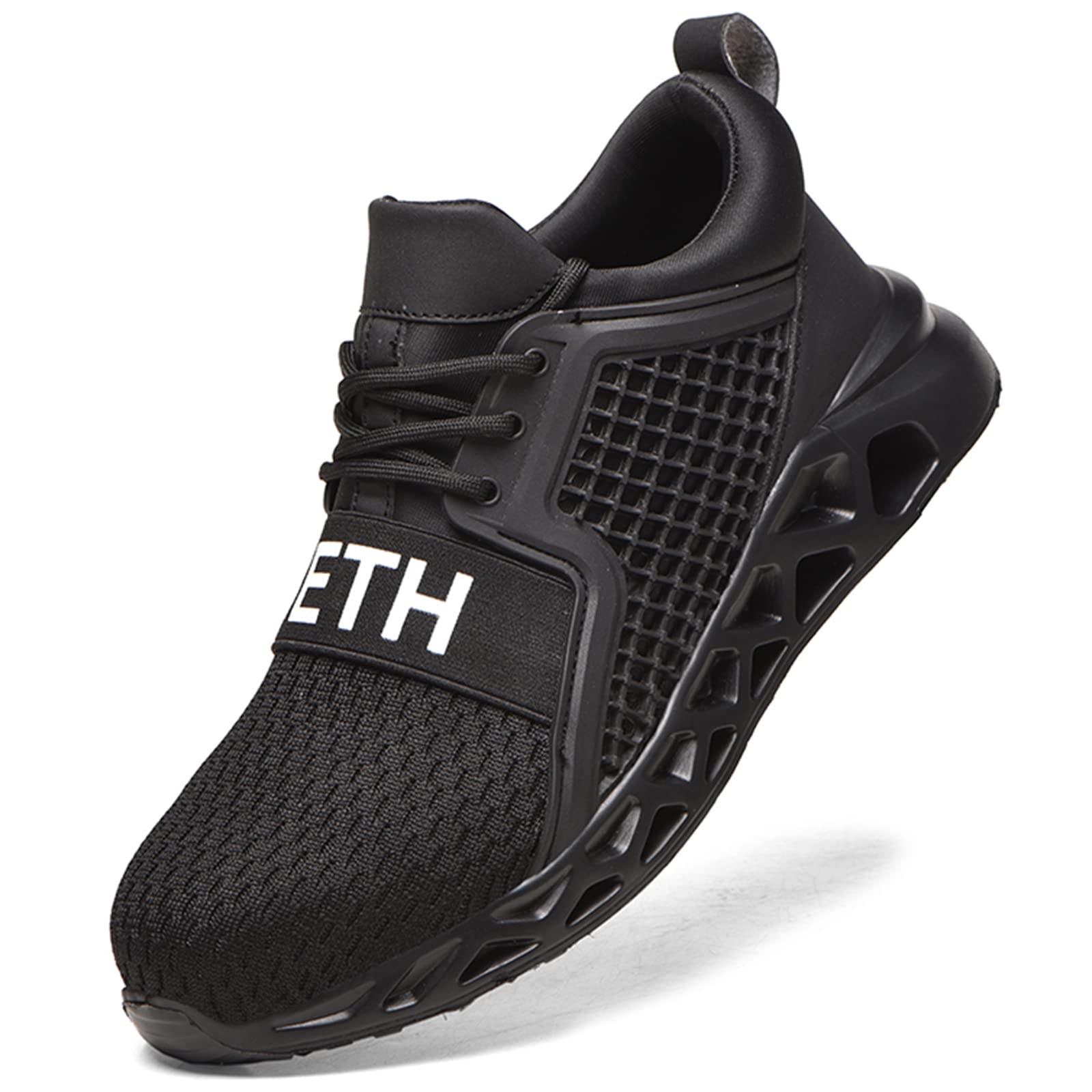 Steel Toe Work Shoes for Men & Women - Lightweight Safety Sneakers with Comfortable Steel Toe Cap - Perfect for Construction, Warehouse & Industrial Work