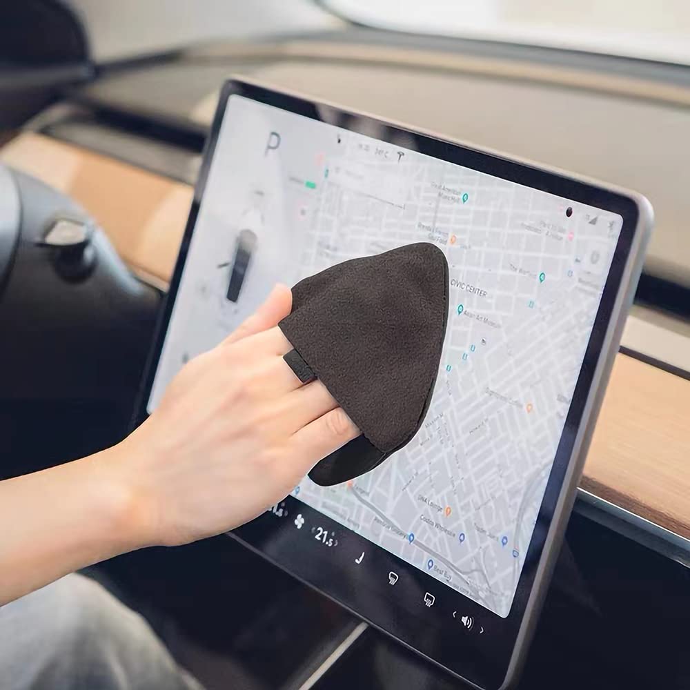 YTT Premium Microfiber Car Screen Cleaner Cloth - Safe for Tesla, Mercedes, BMW Touchscreens & Dashboards - Anti-Static LCD Display Cleaning Wipes for Car Navigation, Infotainment & Dashboard Screens