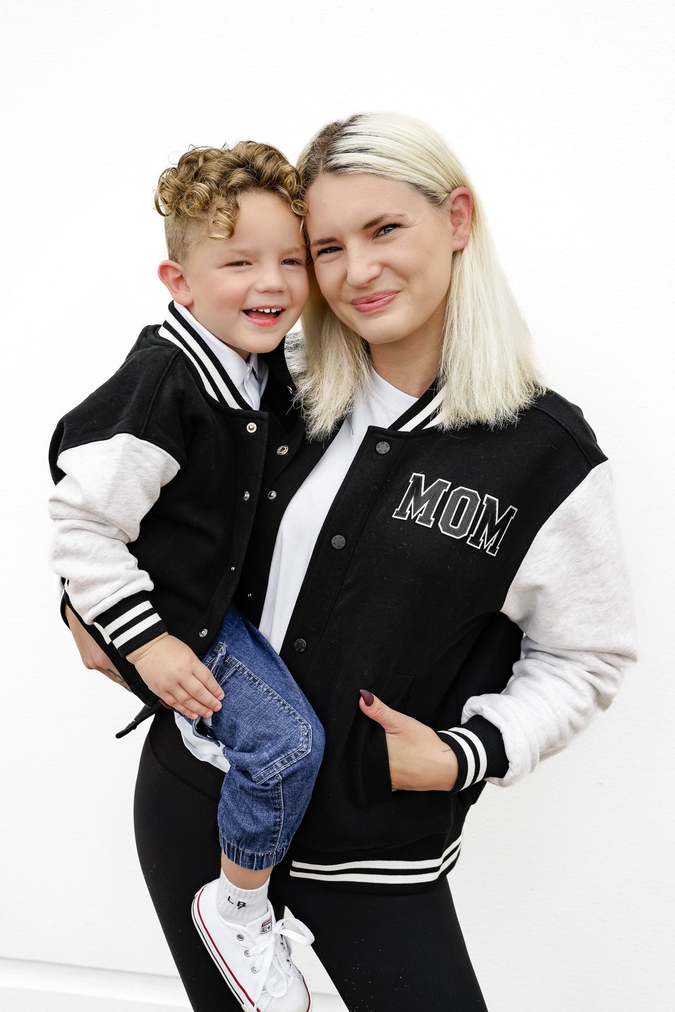 Stylish Black Adult Varsity Jacket for Men & Women - Perfect for Casual Wear, Sports Events & Street Fashion