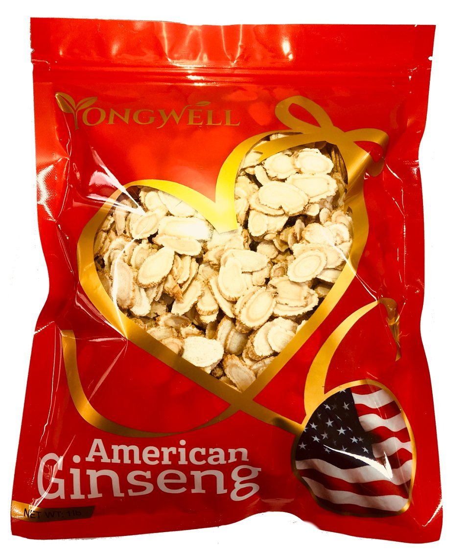 Premium American Ginseng Slices - Hand-Selected Grade A, Medium Cut (1 lb Gift Bag) - Perfect for Tea, Cooking & Healthy Gifts