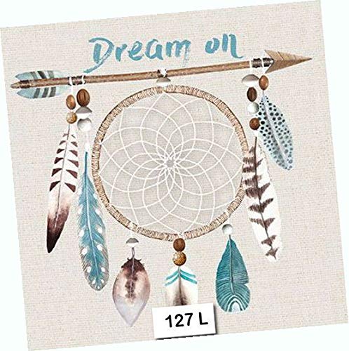 Dream Catcher Feathers Paper Napkins - 6.5