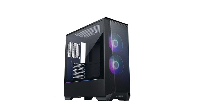 Eclipse P360A Mid Tower ATX Gaming PC Case - Tempered Glass Side Panel, RGB Lighting, High Airflow Design for Optimal Cooling | Perfect for Gaming Rigs, Workstations & Home Office Setups