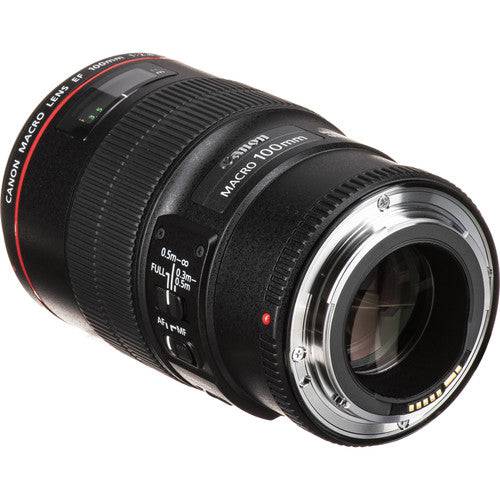 Canon EF 100mm f/2.8L Macro IS USM Lens with Starter Kit - Professional Macro Photography Lens for DSLR Cameras - Perfect for Product Photography, Nature Shots & Close-Up Portraits