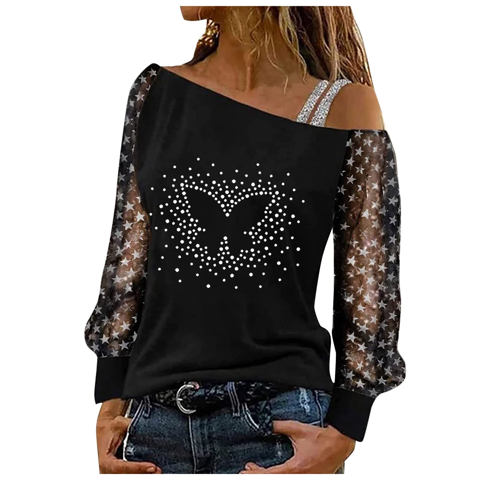 2022 Women's Fashion Blouses & Tank Tops - Summer Workout T-Shirts, Off Shoulder Tunic Tops for Casual Wear, Gym & Beach Outfits