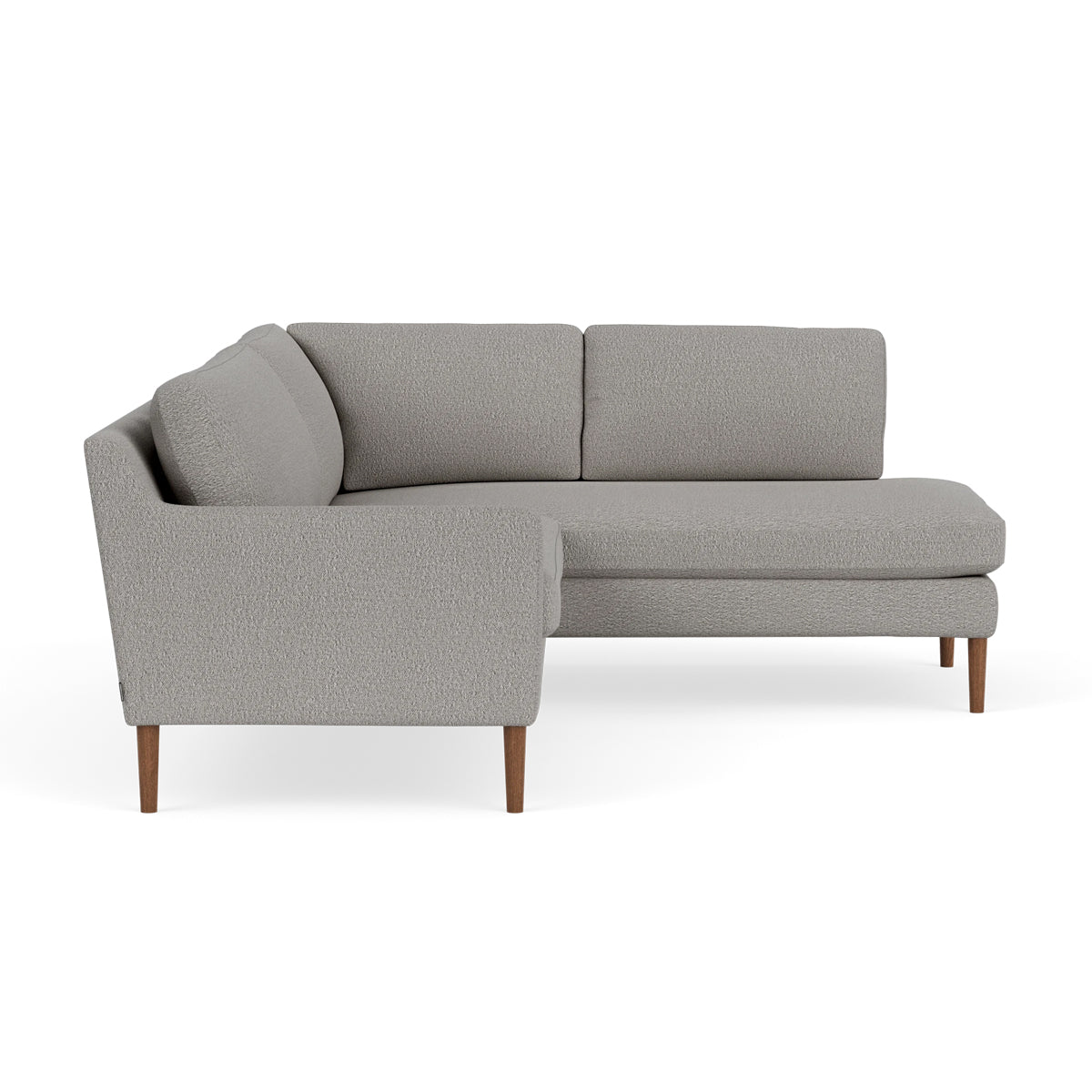 Astha Boucle Right Corner Sofa - Modern L-Shaped Sectional Couch for Living Room, Lounge & Small Spaces | Soft Upholstery, Comfortable Seating, Stylish Home Decor