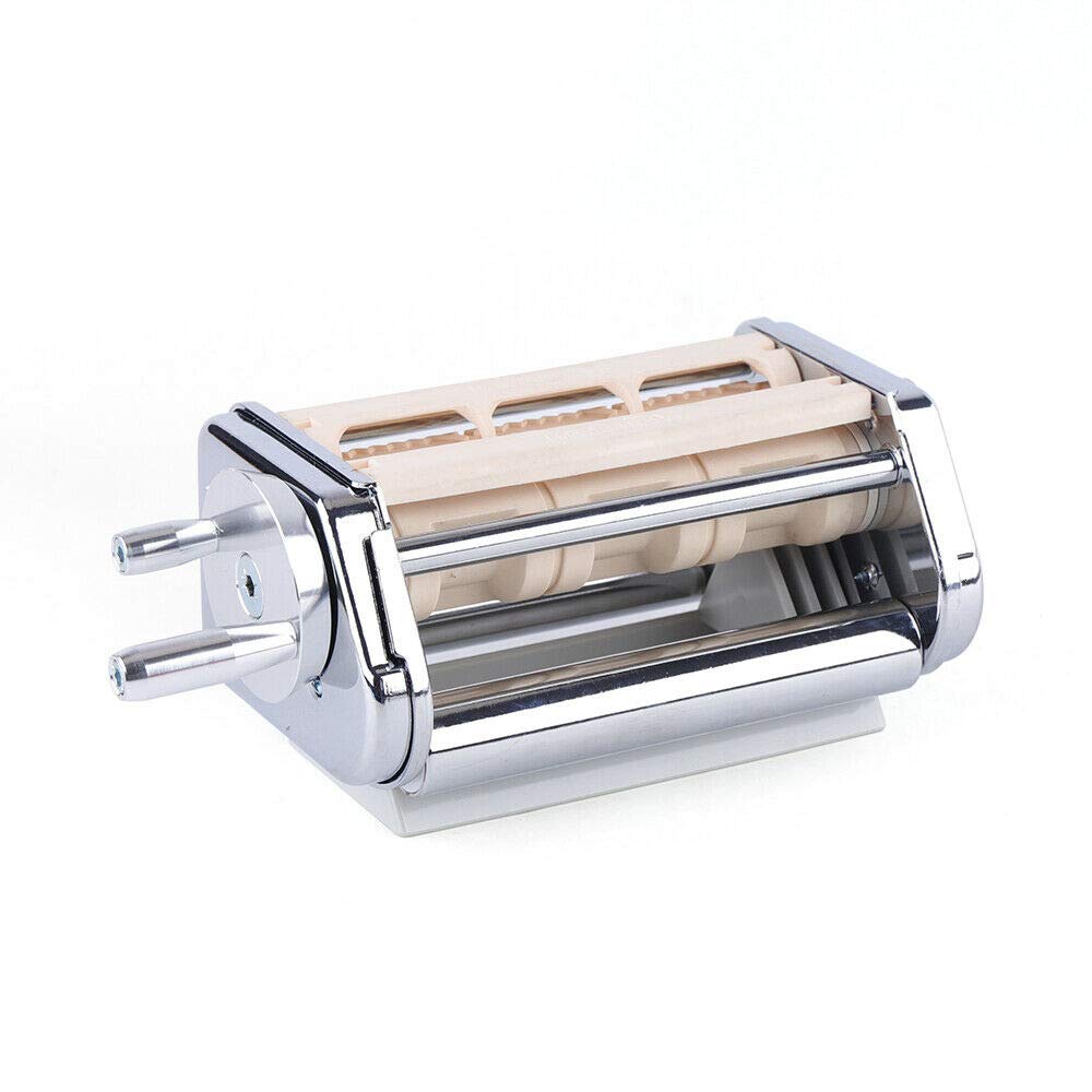 FIKNEE Stainless Steel Ravioli Maker & Cutter Attachment for KitchenAid Stand Mixers - Professional Dumpling Maker, Pasta Wrapper & Pastry Dough Cutter | Perfect for Homemade Italian Ravioli, Asian Dumplings & Fresh Pasta Making