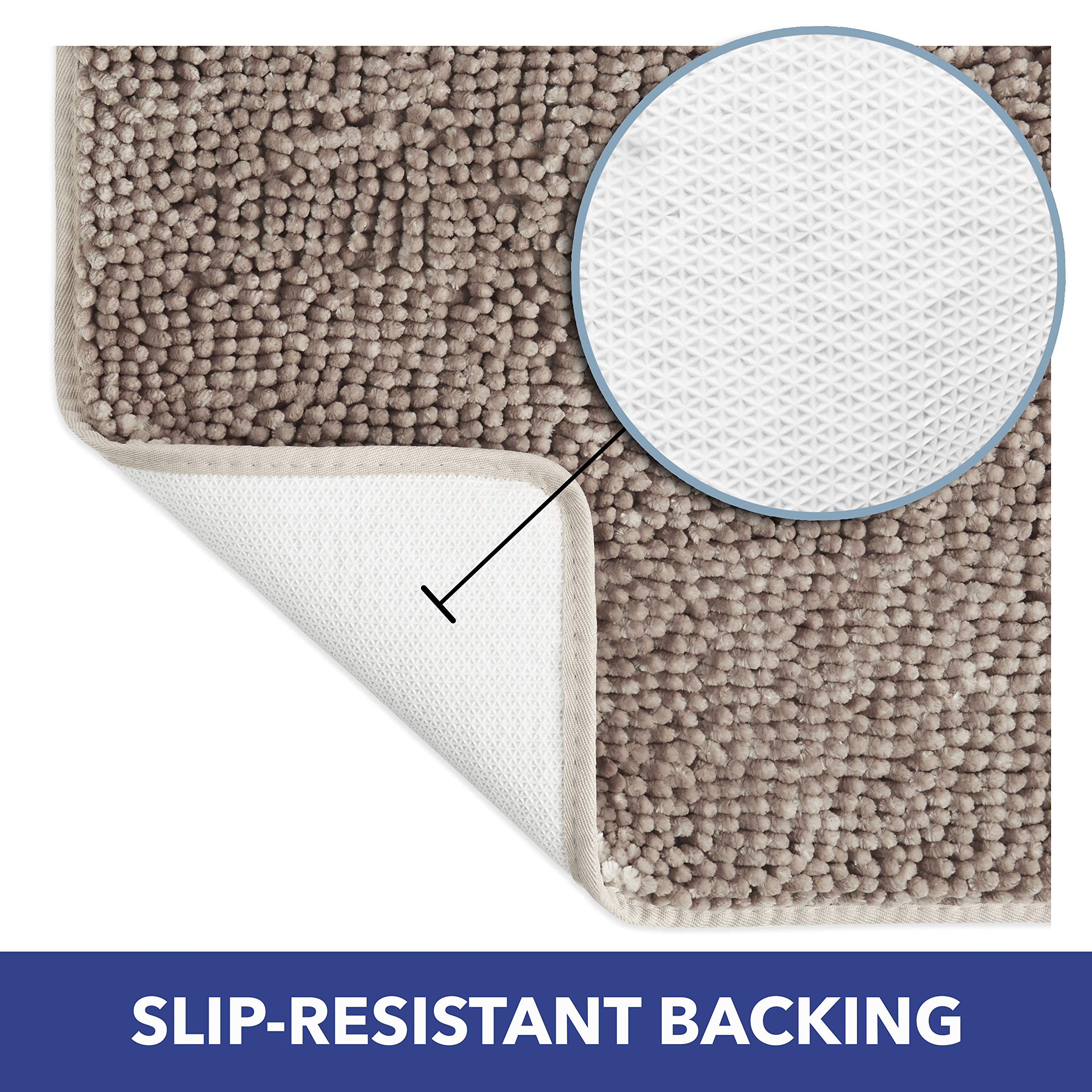 Premium Non-Slip Bathroom Rug - Super Absorbent & Ultra Soft Bath Mat for Shower, Spa & Bathroom (20
