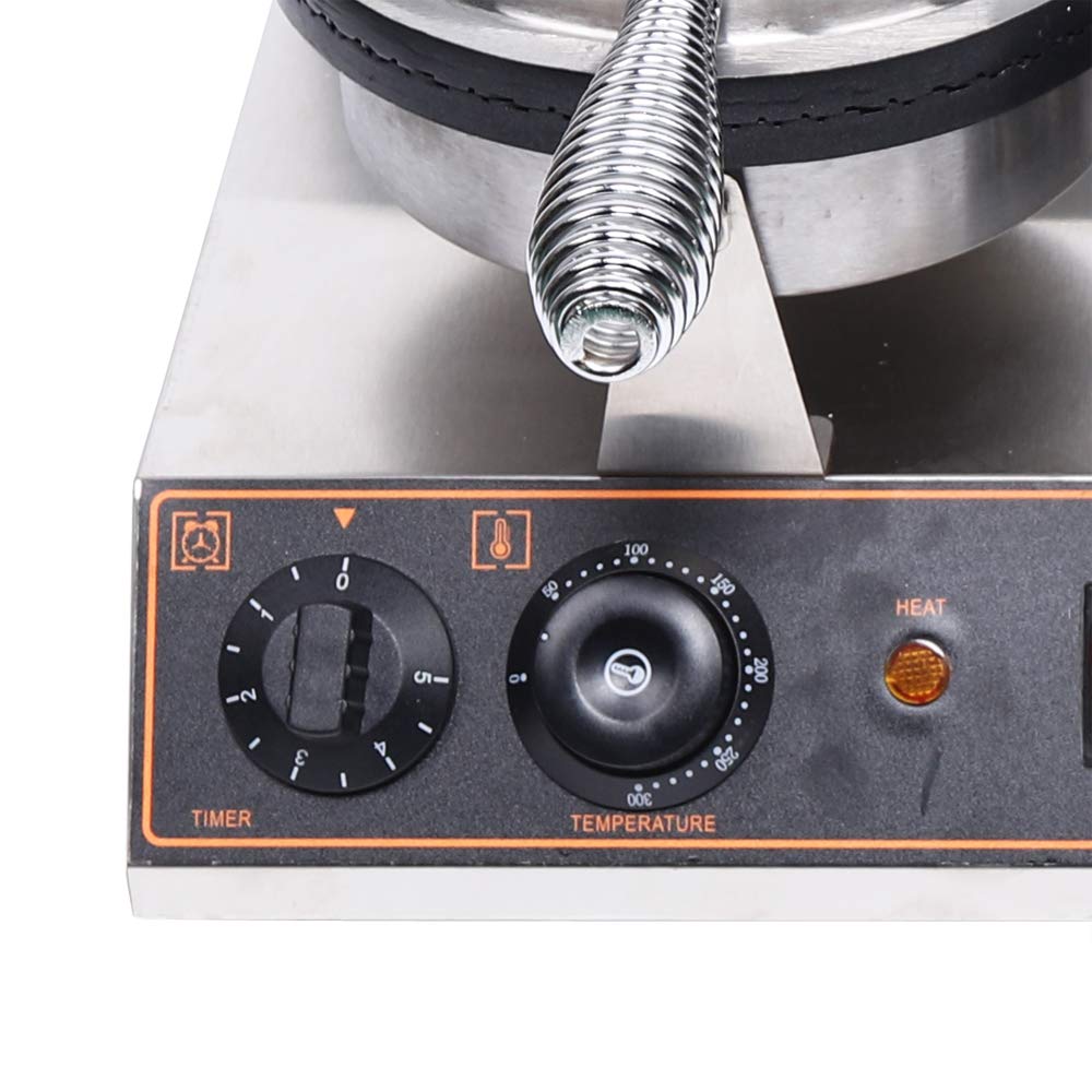 1200W Electric Waffle Maker Machine - Nonstick Dual Heating Pans for Perfect Ice Cream Cones, Muffins & Waffles - 110V Commercial & Home Use - Ideal for Restaurants, Bakeries, Dessert Shops & Family Breakfast