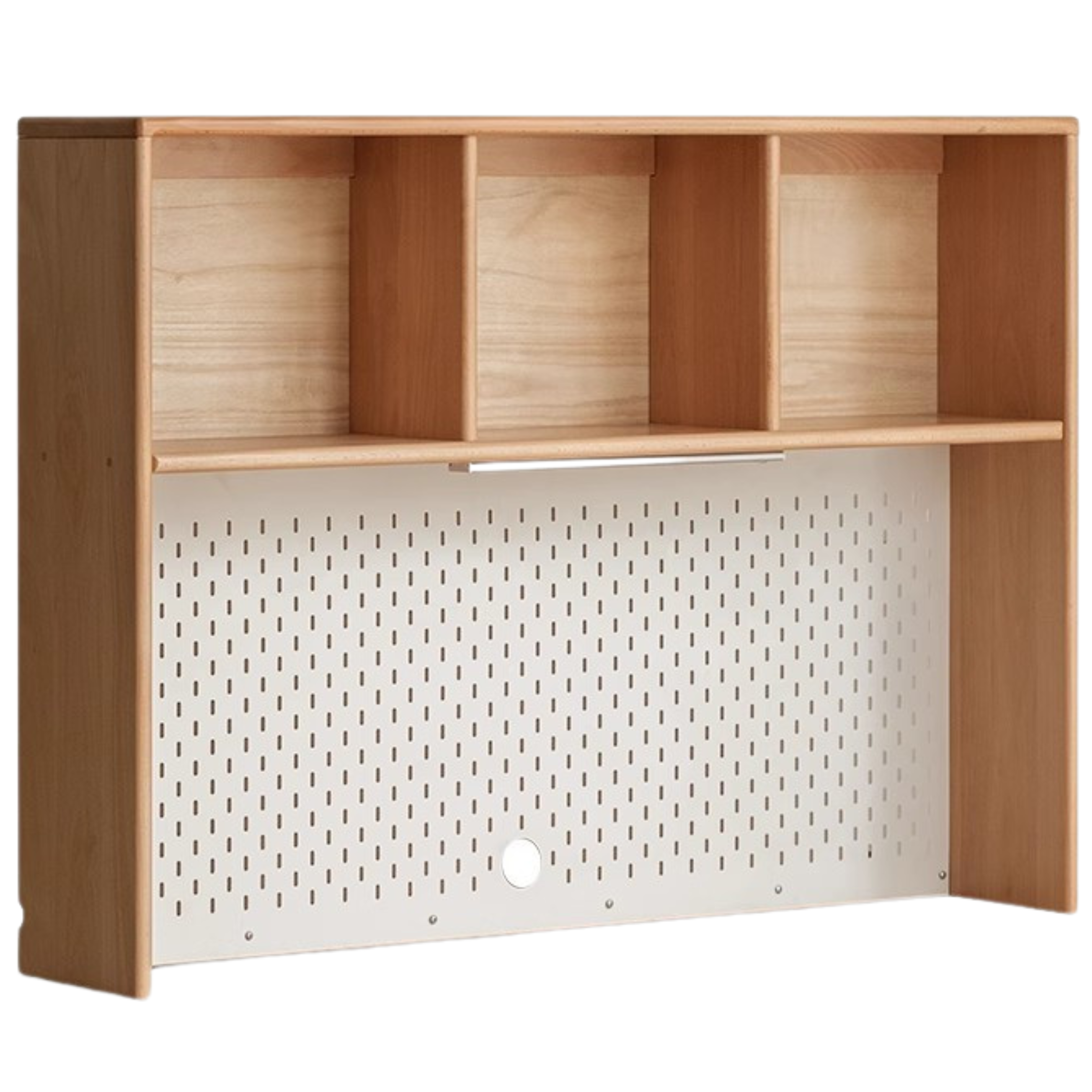 Solid Wood Study Desk with Shelf - Beech & Oak Wooden Writing Desk for Home Office, Study Room, or Library - Durable & Stylish Workspace Solution