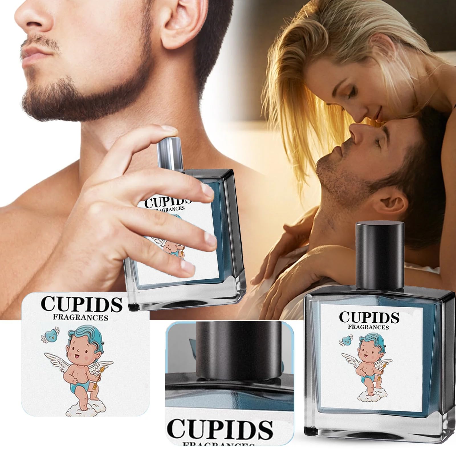 100% Cupids 2.0 Cologne for Men - Hypnosis 2.0 Pheromone Cologne (1pc) - Attract Women & Boost Confidence - Perfect for Dates, Clubs & Special Occasions