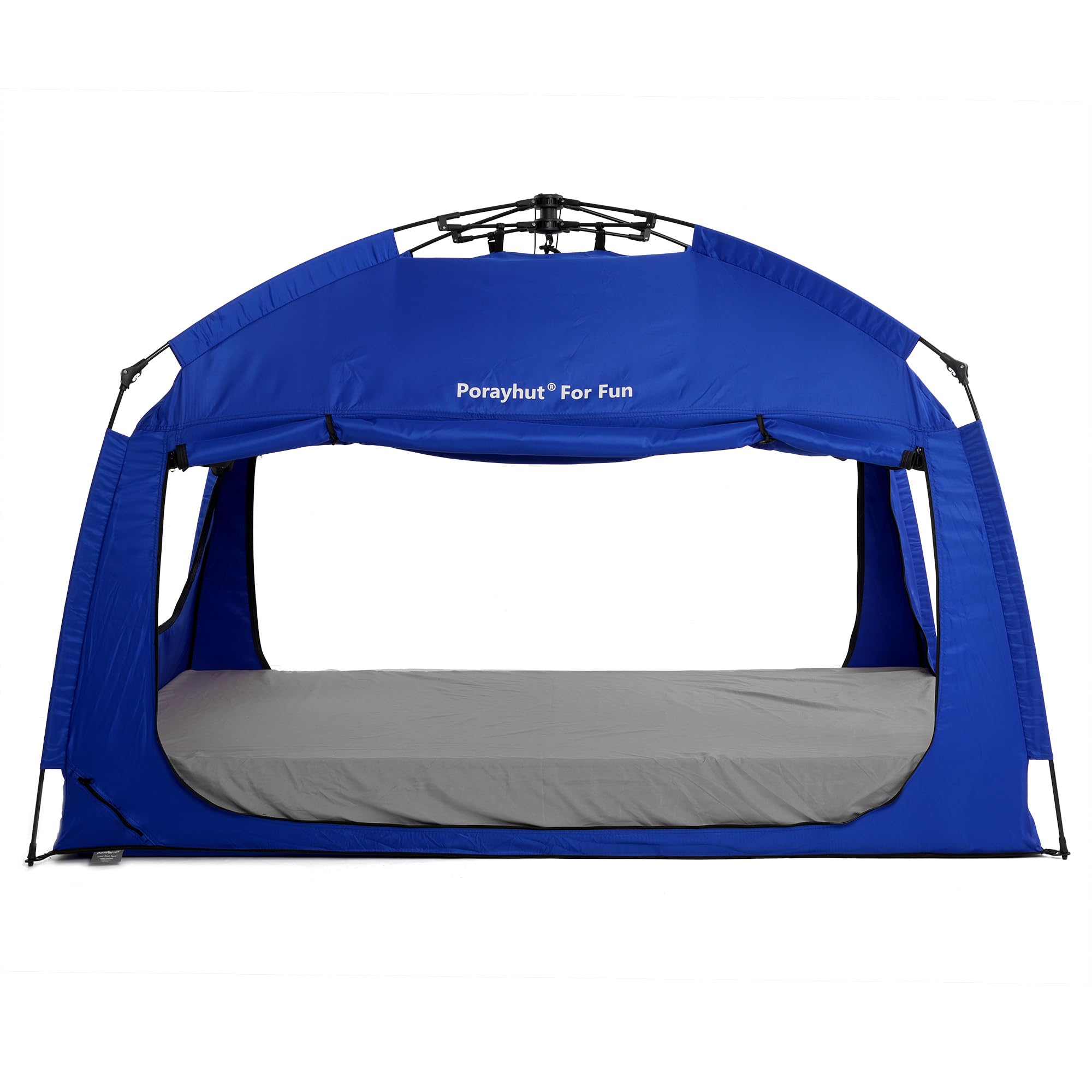 Instant Privacy Bed Tent for Sleeping - Quick Set Up Portable Bed Canopy with 3 Doors & Spacious Interior (Blue, Full Size) | Perfect for Dorm Rooms, Camping & Guest Privacy
