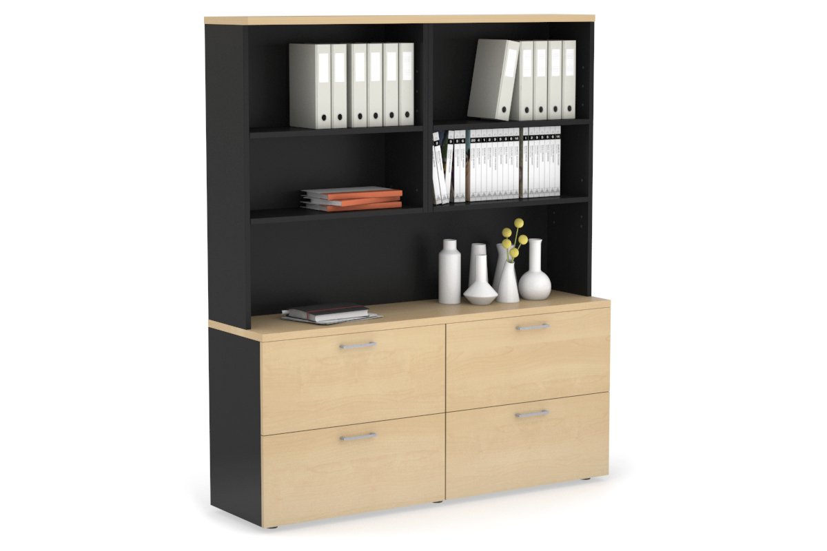 Small Lateral Filing Cabinet with Open Hutch - 62.99