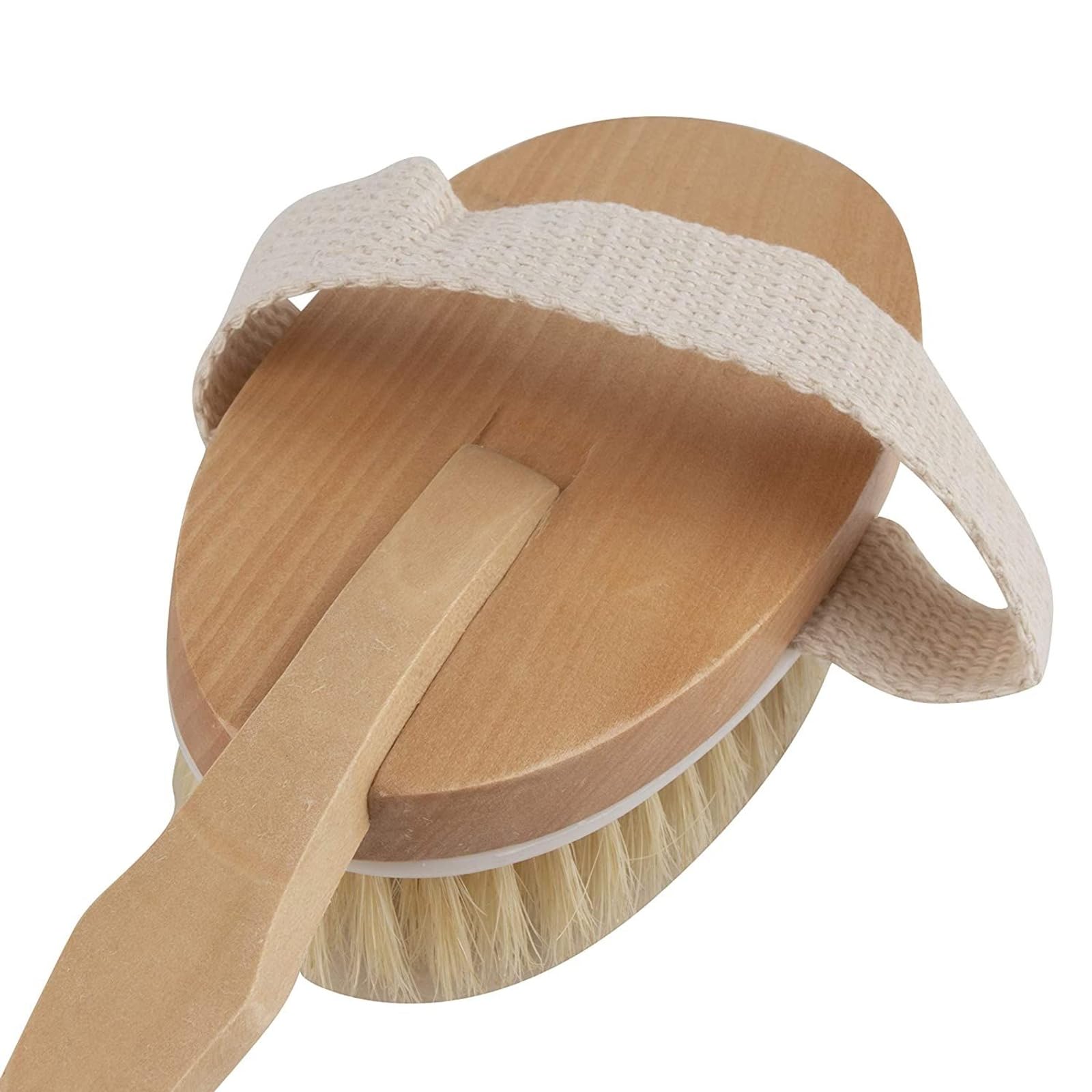 Juvale 2-Pack Detachable Dry Brushing Body Brush with Long Handle - Exfoliating Back Brush for Shower, Lymphatic Drainage & Skin Care, 16.9 Inches - Perfect for Home Spa & Self-Care Routine